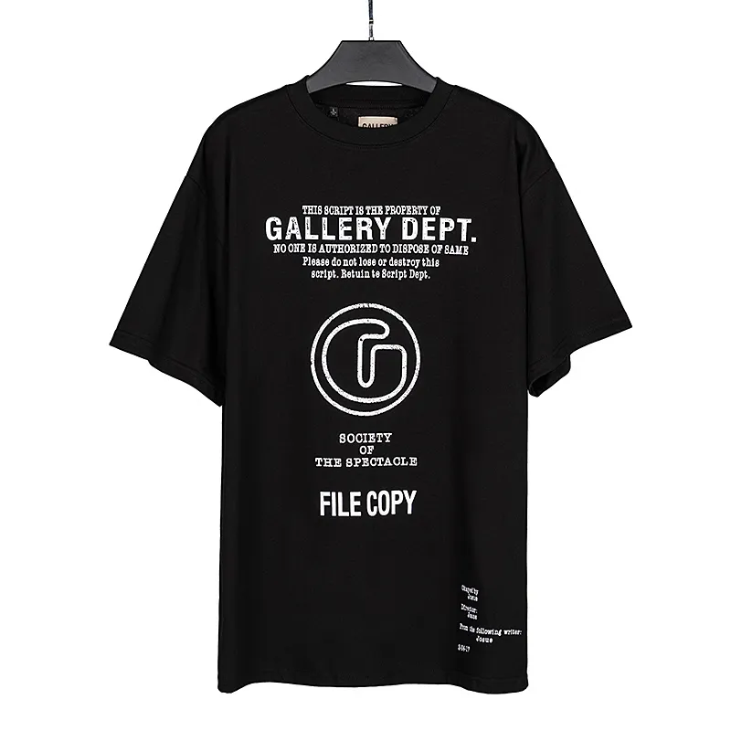 GALLERY. DEPT new short-sleeved T-shirt Style number: D2287P106 Color: Black White Size: S M L XL